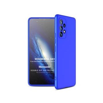Microsonic Samsung Galaxy A53 5G Double Dip 360 Protective Mavi Kılıf