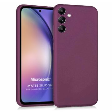 Microsonic Samsung Galaxy A54 Matte Silicone Mor Kılıf