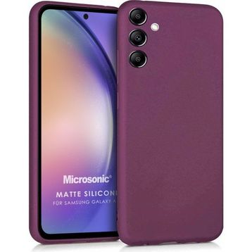 Microsonic Samsung Galaxy A54 Matte Silicone Mor Kılıf