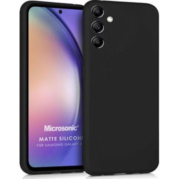 Microsonic Samsung Galaxy A54 Matte Silicone Siyah Kılıf