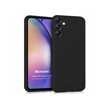 Microsonic Samsung Galaxy A54 Matte Silicone Siyah Kılıf