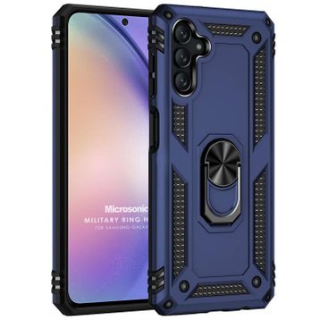 Microsonic Samsung Galaxy A54 Military Ring Holder Lacivert Kılıf