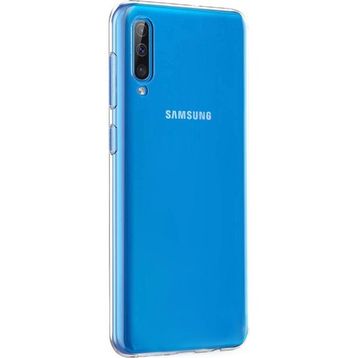 Microsonic Samsung Galaxy A70 Transparent Soft Beyaz Kılıf