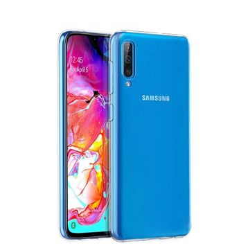 Microsonic Samsung Galaxy A70 Transparent Soft Beyaz Kılıf