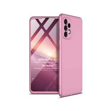 Microsonic Samsung Galaxy A72 Double Dip 360 Protective Rose Gold Kılıf