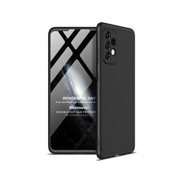 Microsonic Samsung Galaxy A72 Double Dip 360 Protective Siyah Kılıf