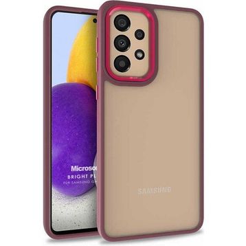 Microsonic Samsung Galaxy A73 5G Bright Planet Kırmızı Kılıf