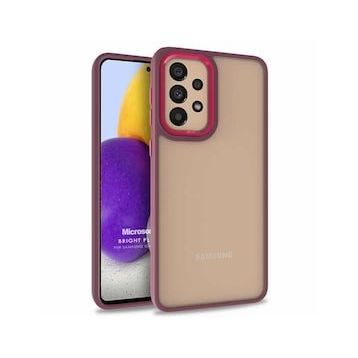 Microsonic Samsung Galaxy A73 5G Bright Planet Kırmızı Kılıf