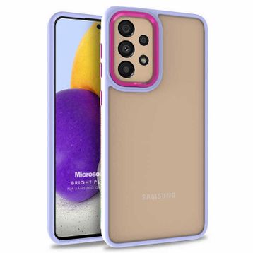 Microsonic Samsung Galaxy A73 5G Bright Planet Lila Kılıf