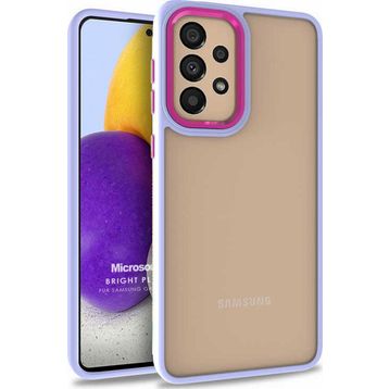 Microsonic Samsung Galaxy A73 5G Bright Planet Lila Kılıf