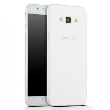 Microsonic Samsung Galaxy A8 Transparent Soft Beyaz Kılıf