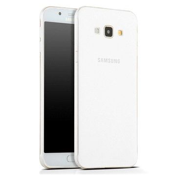 Microsonic Samsung Galaxy A8 Transparent Soft Beyaz Kılıf