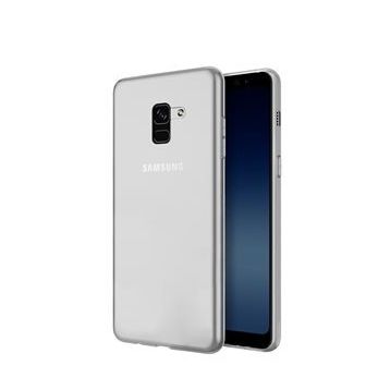 Microsonic Samsung Galaxy A8 Transparent Soft Beyaz Kılıf