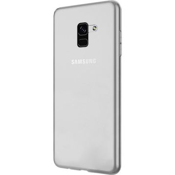 Microsonic Samsung Galaxy A8 Transparent Soft Beyaz Kılıf