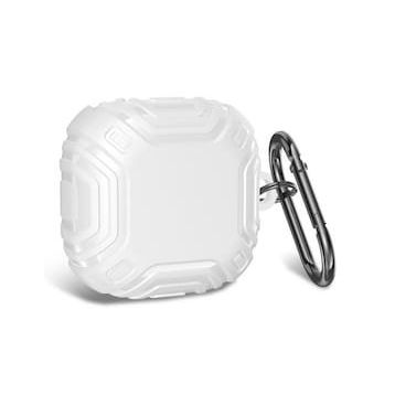 Microsonic Samsung Galaxy Buds Pro Military Darbe Emici Askılık Beyaz Kılıf