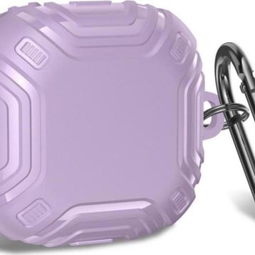 Microsonic Samsung Galaxy Buds Pro Military Darbe Emici Askılık Lila Kılıf