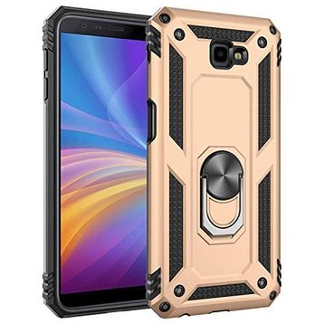 Microsonic Samsung Galaxy J4 Core Military Ring Holder Gold Kılıf