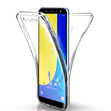 Microsonic Samsung Galaxy J6 6 Tarafı Tam Full Koruma 360 Clear Soft Şeffaf Kılıf