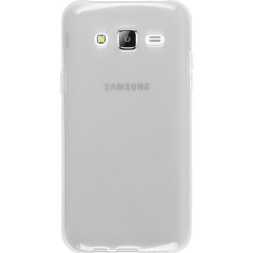 Microsonic Samsung Galaxy J7 Core Transparent Soft Beyaz Kılıf
