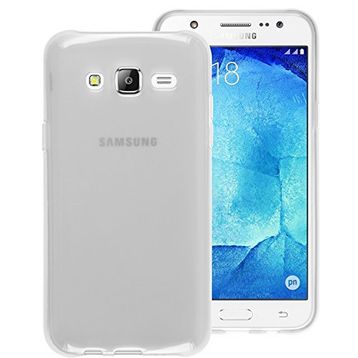 Microsonic Samsung Galaxy J7 Core Transparent Soft Beyaz Kılıf