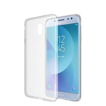 Microsonic Samsung Galaxy J7 Pro Transparent Soft Beyaz Cep Telefonu Kılıfı