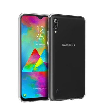 Microsonic Samsung Galaxy M10 Transparent Soft Beyaz Kılıf