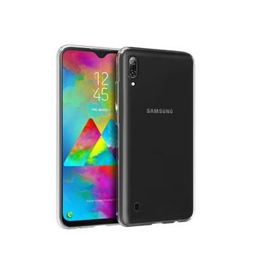 Microsonic Samsung Galaxy M10 Transparent Soft Beyaz Kılıf