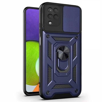 Microsonic Samsung Galaxy M22 Impact Resistant Lacivert Kılıf