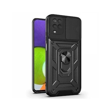 Microsonic Samsung Galaxy M22 Impact Resistant Siyah Kılıf