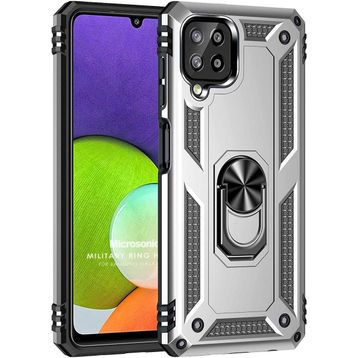 Microsonic Samsung Galaxy M22 Military Ring Holder Kılıf