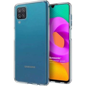 Microsonic Samsung Galaxy M22 Transparent Soft Beyaz Cep Telefonu Kılıfı