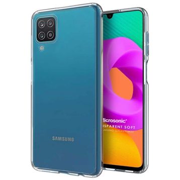 Microsonic Samsung Galaxy M22 Transparent Soft Beyaz Cep Telefonu Kılıfı