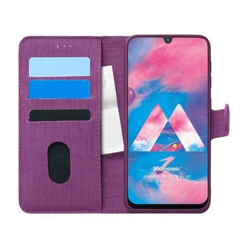 Microsonic Samsung Galaxy M30 Skyfall Transparent Clear Kırmızı Kılıf