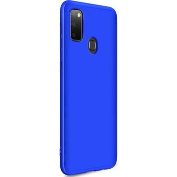 Microsonic Samsung Galaxy M30S Double Dip 360 Protective Mavi Kılıf