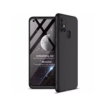 Microsonic Samsung Galaxy M31s Siyah Double Dip 360 Protective Cep Telefon Kılıfı