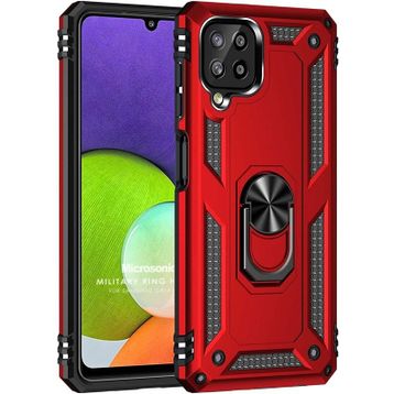 Microsonic Samsung Galaxy M32 4G Military Ring Holder Kılıf