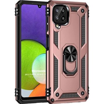 Microsonic Samsung Galaxy M32 4G Military Ring Holder Kılıf
