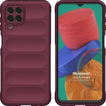 Microsonic Samsung Galaxy M33 Oslo Prime Bordo Cep Telefonu Kılıfı