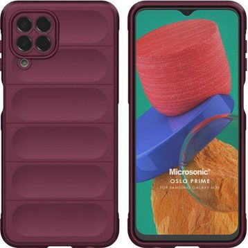 Microsonic Samsung Galaxy M33 Oslo Prime Bordo Cep Telefonu Kılıfı