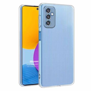 Microsonic Samsung Galaxy M52 Transparent Soft Beyaz Kılıf