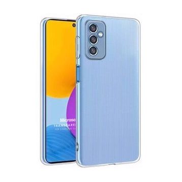 Microsonic Samsung Galaxy M52 Transparent Soft Beyaz Kılıf
