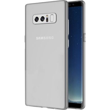 Microsonic Samsung Galaxy Note 8 Transparent Soft Beyaz Kılıf