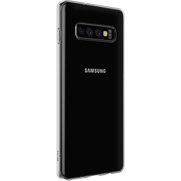 Microsonic Samsung Galaxy S10 Plus Transparent Soft Beyaz Kılıf