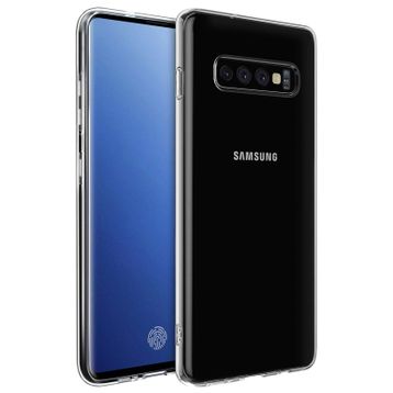 Microsonic Samsung Galaxy S10 Transparent Soft Beyaz Kılıf