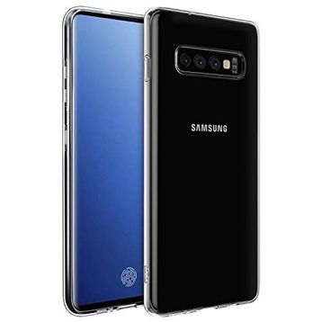 Microsonic Samsung Galaxy S10 Transparent Soft Beyaz Kılıf