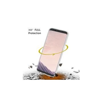 Microsonic Samsung Galaxy S8 Plus 6 tarafı tam full koruma 360 Clear Soft Şeffaf Kılıf