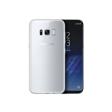 Microsonic Samsung Galaxy S8 Plus Transparent Soft Beyaz Kılıf