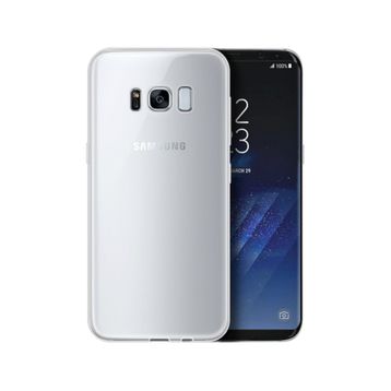 Microsonic Samsung Galaxy S8 Plus Transparent Soft Beyaz Kılıf