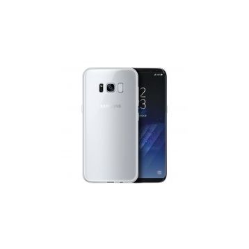 Microsonic Samsung Galaxy S8 Plus Transparent Soft Beyaz Kılıf