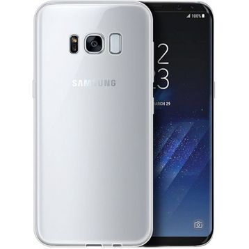 Microsonic Samsung Galaxy S8 Plus Transparent Soft Beyaz Kılıf